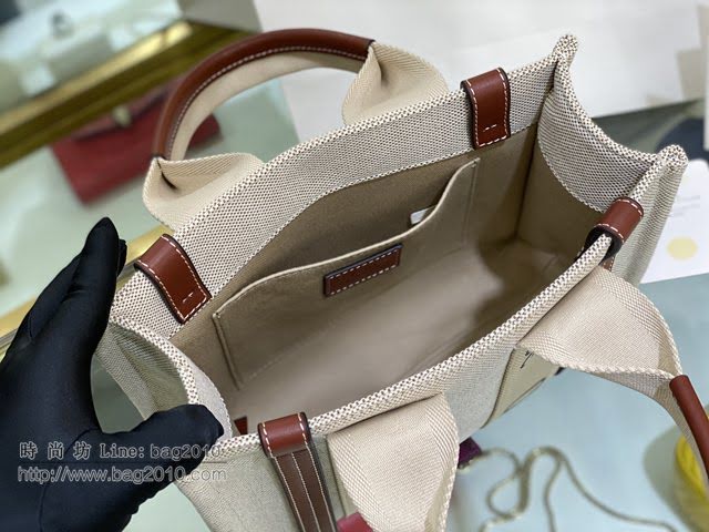 Chloe女包 克洛伊經典Woody Tote小號手袋 Chloe帆布托特包購物袋  jjh1250
